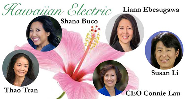 HEI CEO Connie Lau, Liann Ebesugawa, Susan Li, Thao Tran and Shana Buco are the mean girls