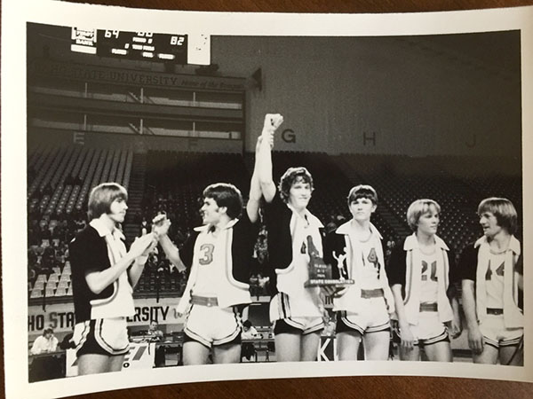 HHS Champions Mark Renburg, Dan McFadden, Scott Goold, Kevin England, Jeff Waldron and Dean Harding