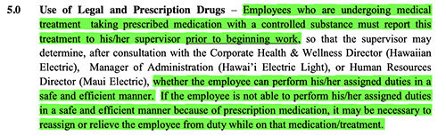 Hawaiian Electric Company Substance Abuse header